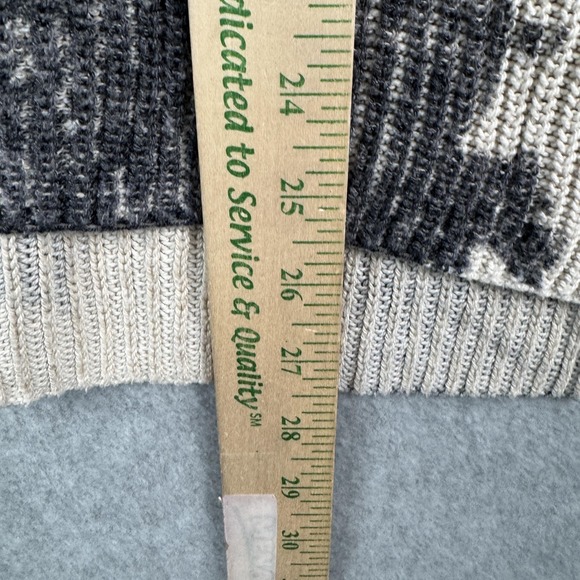 NIC+ZOE Sweater Womens 2X Gray Beige Floral Knit Oversized Pullover Neutral Plus - Picture 6 of 8